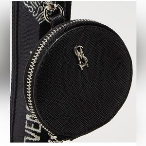 Steve Madden Jet Black Matt Trendy Stylish Coin Purse